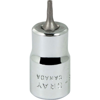 Bit Socket, Torx&reg;, T8 x 2-1/8" L, 3/8" Drive Sidevic Inc.