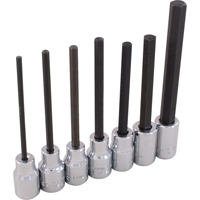 Hex Head Socket Set, Hex, 3/8" Drive, 7 Pcs Sidevic Inc.