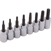 Socket Set, Torx&reg;, 3/8" Drive, 8 Pcs Sidevic Inc.