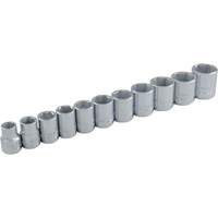 Socket Set, 11 Pcs, 3/8" Drive Size Sidevic Inc.