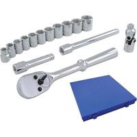 Socket & Attachment Set, 15 Pcs, 3/8" Drive Size Sidevic Inc.