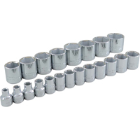 Socket Set, 21 Pcs, 3/8" Drive Size Sidevic Inc.