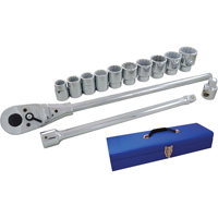 Jeu de douilles et accessoires, 15 Mcx, Prise de 3/4" Sidevic Inc.