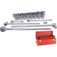 Socket & Attachment Set, 24 Pcs, 1" Drive Size Sidevic Inc.