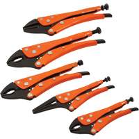 Straight Curved & Long Nose Locking Pliers Set, 5 Pieces Sidevic Inc.