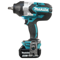 Cordless High Torque Impact Wrench Kit, 18 V, 1/2" Socket Sidevic Inc.