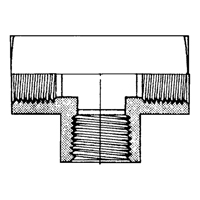 Raccord En T&eacute; Femelle, Laiton, 1/8" Sidevic Inc.