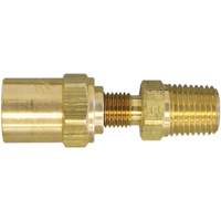 Raccord pour boyau r&eacute;utilisable filetage NPT 3/8", 11/16" dia., Laiton Sidevic Inc.