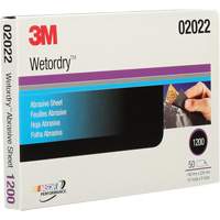 Feuille abrasive Wetordry 401Q, 5-1/2" x 9", Grain Fin, Carbure de silicium Sidevic Inc.