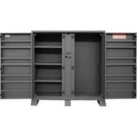 Armoire de rangement avec tablettes pour le chantier, Acier, 47,5 pi³, Gris Sidevic Inc.