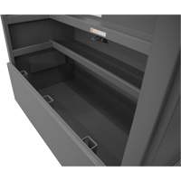Boîte de rangement pour le chantier, style piano, 60-1/2" la x 34-3/4" p x 49-3/8" h, Gris Sidevic Inc.
