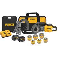 FlexVolt&reg; Max* Cordless Pipe Threader Kit with Dieheads, 30 RPM, 1/2" - 2" Pipe Thread Sidevic Inc.