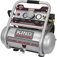 Oil-Free Air Compressor, Electric, 2 Gal. (2.4 US Gal), 125 PSI, 120/1 V Sidevic Inc.