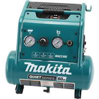 Quiet Series Air Compressor, Electric, 2 Gal (2.4 US Gal), 135 PSI, 120/1 V Sidevic Inc.