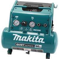 Quiet Series Air Compressor, Electric, 3 Gal (3.6 US Gal), 135 PSI, 120/1 V Sidevic Inc.