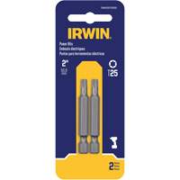 Power Bits, Torx, T-20 Tip, 1/4" Drive Size, 2" Length Sidevic Inc.
