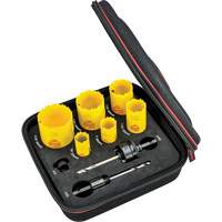 Deep Cut Hole Saw Kit, 9 Pieces Sidevic Inc.