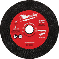 Meule de tronçonnage des m&eacute;taux, 3" x 0,04", Arbre 3/8" Sidevic Inc.