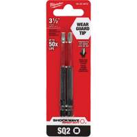 Embout de tournevis Shockwave Impact Duty, Carr&eacute;e, Embout #2, Prise 1/4", Longueur 3-1/2" Sidevic Inc.