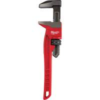 Smooth Jaw Pipe Wrench, 2-5/8" Jaw Capacity, 12" Long, Powder Coated Finish, Ergonomic Handle Sidevic Inc.