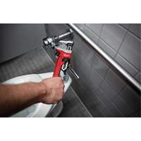 Smooth Jaw Pipe Wrench, 2-5/8" Jaw Capacity, 12" Long, Powder Coated Finish, Ergonomic Handle Sidevic Inc.