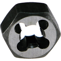 DRILLCO Hexagon Threading Die Nut, 4-40 Thread, High Speed Steel Sidevic Inc.