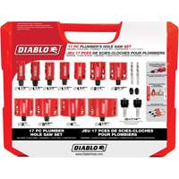Plumber's Bi-Metal Hole Saw Set, 17 Pieces Sidevic Inc.