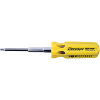 Hex-Calibre SAE Multi-Bit Screwdriver, Plastic Handle Sidevic Inc.