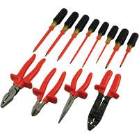 Insulated Screwdriver & Pliers Set, 1000 V, 12 Pcs Sidevic Inc.