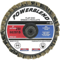PowerBlend Roll-On Flap Disc, 2" x Type R, Z80 Grit Sidevic Inc.