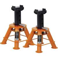 Low Profile Jack Stands, Locking Pin, 10 Tons Capacity, 17-1/3" - 11-1/8" H Sidevic Inc.
