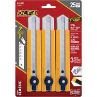 H-1 Classic Extra Heavy-Duty Utility Knife with Rubber Grip Inset, 25 mm Sidevic Inc.