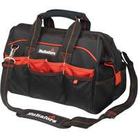 16" Tradesman's Tool Bag, Ballistic Polyester, Black/Red Sidevic Inc.