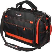 18" Multi-Compartment Tool Carrier, Ballistic Polyester, 50 Pockets, Black/Red Sidevic Inc.