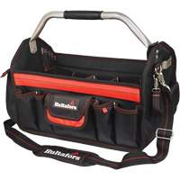 18" Open-Top Tool Carrier, Ballistic Polyester, Black/Red Sidevic Inc.