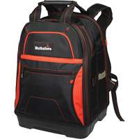 Molded Base Bottom Tool Backpack, Black/Red, Ballistic/Polyester Sidevic Inc.