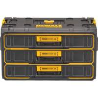 Unit&eacute; &agrave; trois tiroirs ToughSystem 2.0, 21-4/5" x 12-3/10" x 12-3/5", Noir/Jaune Sidevic Inc.