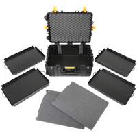 Heavy-Duty Portable Rolling Tool Case, 18-3/5" W x 24-3/5" D x 11-1/2" H, Black Sidevic Inc.