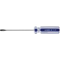 Tournevis &agrave; fente bleu transparent avec bandes , Tige de 1/8", Ronde, Prise en Plastique Sidevic Inc.