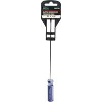 Blue Transparent Striped Slotted Screwdriver, 1/8" Tip, Round, Plastic Handle Sidevic Inc.