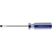 Tournevis &agrave; fente bleu transparent avec bandes, Tige de 1/4", Ronde, Prise en Plastique Sidevic Inc.