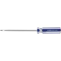 Tournevis &agrave; fente bleu transparent avec bandes, Tige de 5/16", Ronde, Prise en Plastique Sidevic Inc.