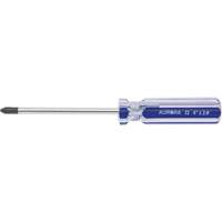 Tournevis Philips bleu transparent avec bandes, #2, Prise Plastique Sidevic Inc.