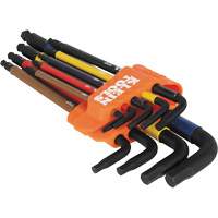 Jeu de cl&eacute; hex de style L extra longues et chromocod&eacute;es avec support, 9 mcx, Imp&eacute;rial Sidevic Inc.