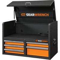 Coffre &agrave; outils de s&eacute;rie GSX, 36" la, 5 tiroirs, Noir/Orange Sidevic Inc.