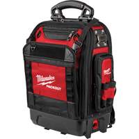 Sac &agrave; dos structur&eacute; PackOut, 9-1/2" lo x 18" la, Noir/Rouge, Polyester Sidevic Inc.