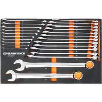 12-Point Long Pattern Combination Metric Wrench Set in Foam Storage Tray, Open-Ended, 24 Pieces, Metric Sidevic Inc.