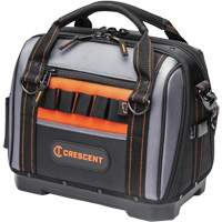 14" Tradesman Closed Top Tool Bag, Polyester, 32 Pockets, Black/Grey Sidevic Inc.