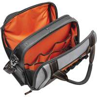 14" Tradesman Closed Top Tool Bag, Polyester, 32 Pockets, Black/Grey Sidevic Inc.
