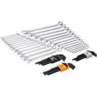 6-Point Combination Wrench and Hex Key Set in Foam Storage Tray Sidevic Inc.
